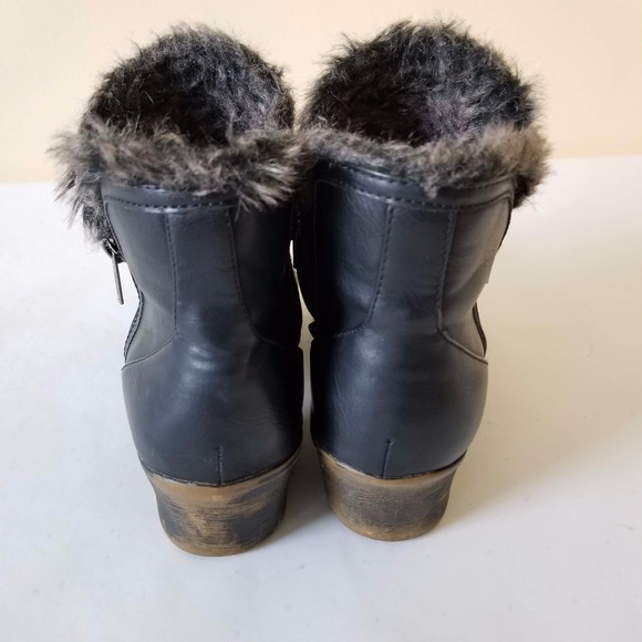 London Fog Women Black Ankle Boots Shoes - Picture 3 of 8